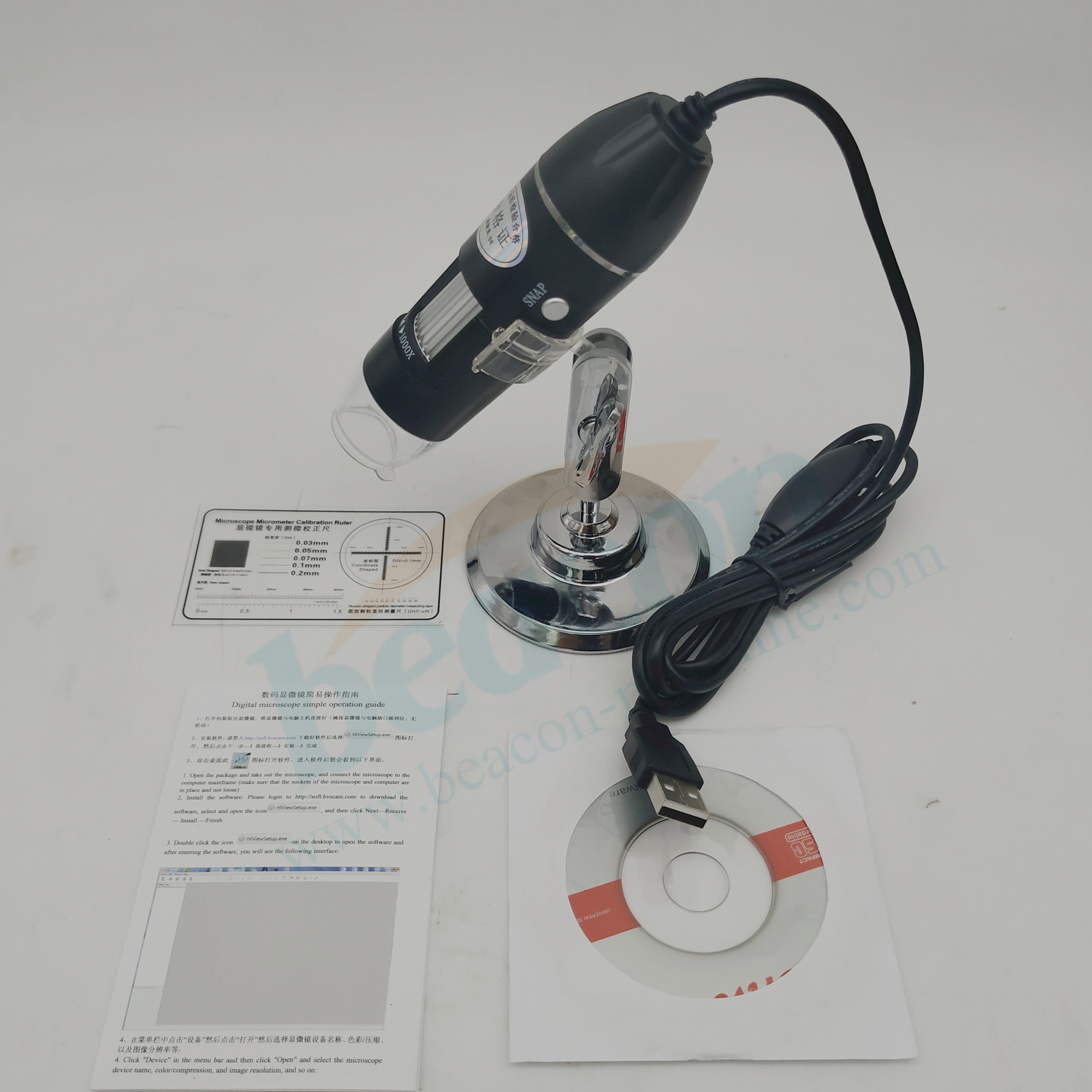 Microscopio digital ajustable 50X-1000X