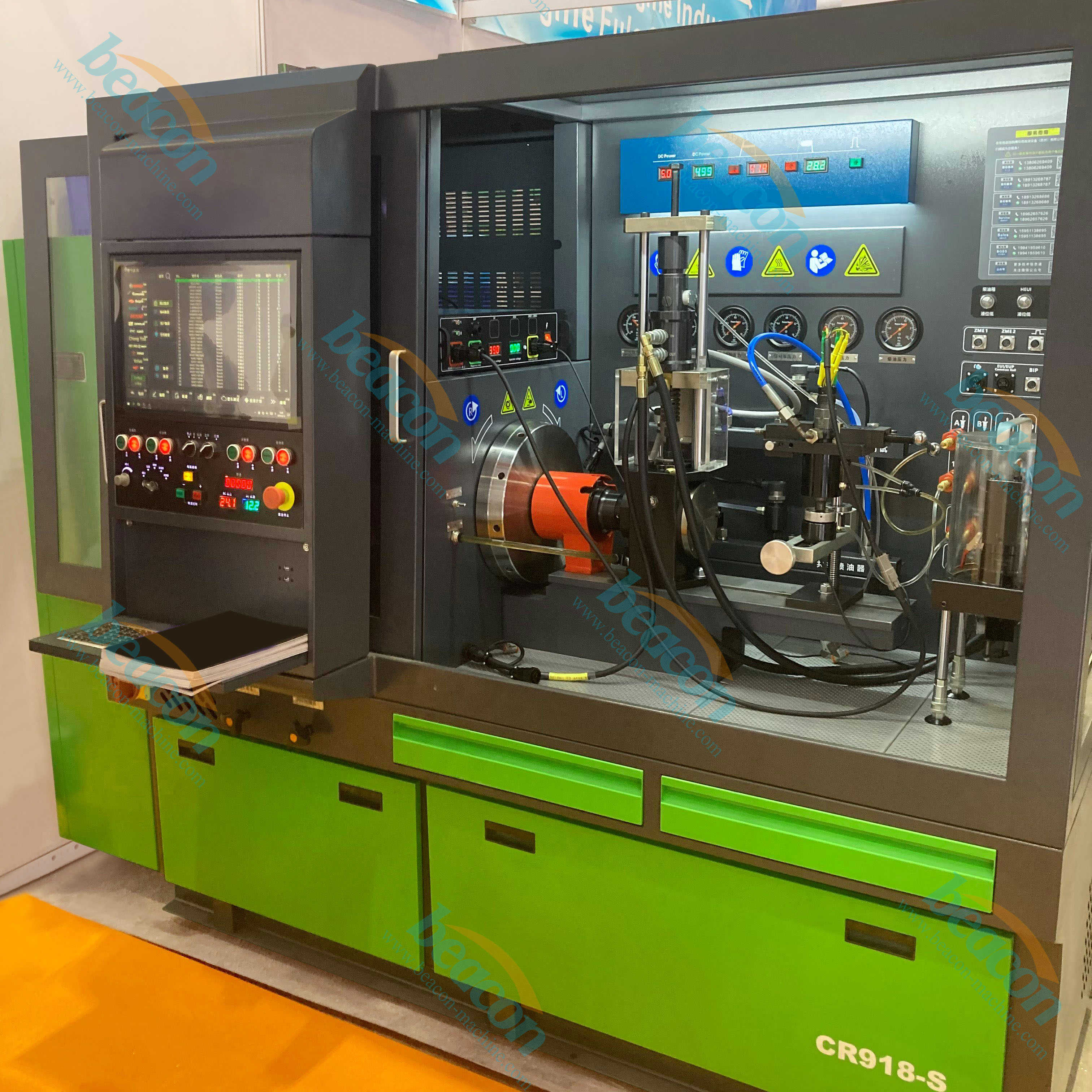 Máquina de calibración de diagnóstico de vehículos CR918-S Implementar todas las funciones de codificación HEUI CR Diesel Inyector de combustible BANCO DE PUELE CR918S