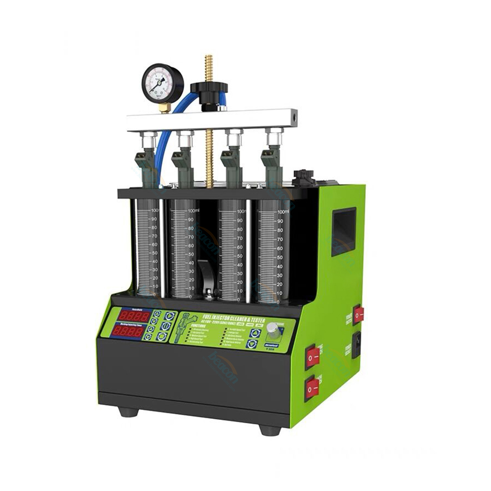 Máquina de prueba de limpieza de calentamiento del inyector v308 máquina de limpieza ultrasónica de cuatro cilindros para automóviles y motocicletas adecuada para GDI 110v 220V