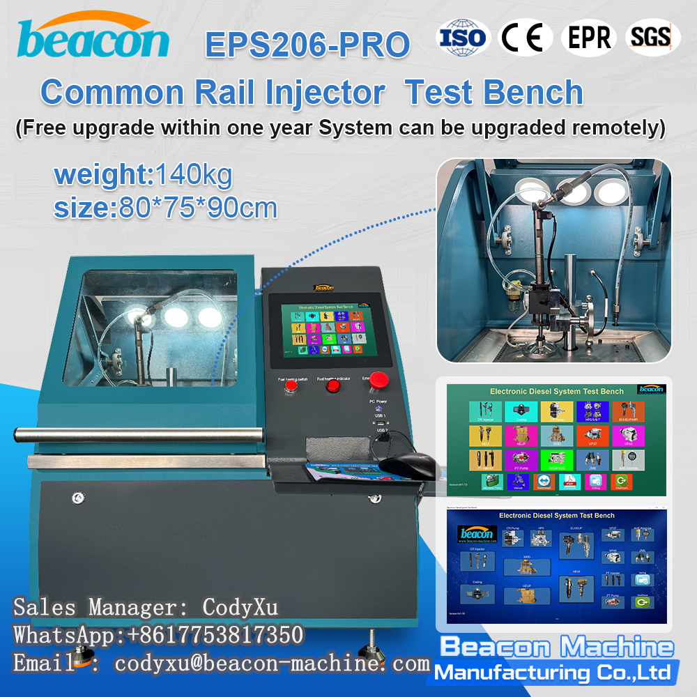 EPS206-PRO Banco de pruebas para inyectores diésel Common Rail para reparación de automóviles