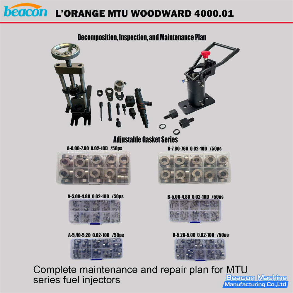 Kit de mantenimiento de inyectores de combustible G4-102 MTU 4000.1 y MTU 4000.3 | Solución completa de desmontaje, inspección y reparación