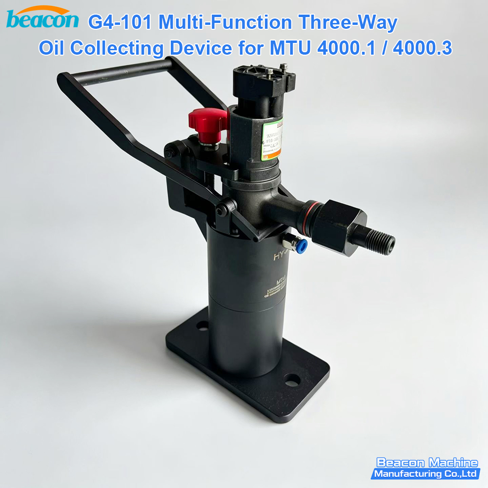 Dispositivo de recolección de aceite multifuncional de tres vías G4-101 para motores diésel MTU 4000.1 y MTU 4000.3